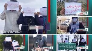 Tehran, Ardabil, Kazerun, and Kashan – Activities of the Resistance Units and Supporters of MEK on the anniversary of Massoud Rajavi’s freedom from the Shah’s prison in 1979 – January 20, 2022.