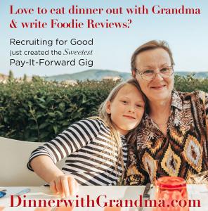Recruiting for Good creates and funds the sweetest gigs for talented kids www.DinnerwithGrandma.com