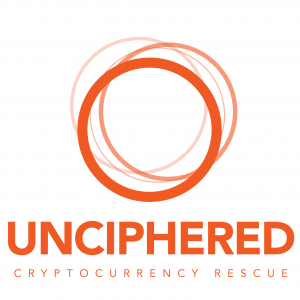 Unciphered logo, wallet recovery, cryptocurrency rescue