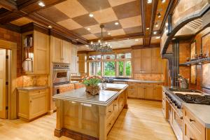 Stunning kitchen with easy access to the entertaining patio