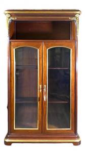 Mahogany and gilt bronze vitrine possibly by Louis Majorelle (French, 1859-1926).
