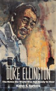 Cover of Duke Ellington Book featuring a watercolor portrait
