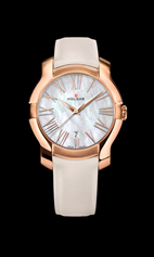 Holgar Swiss Luxury Watch Women Spectrum Mother of Pearl Dial Cream Leather Strap