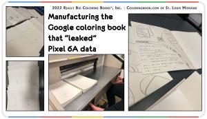 Google Coloring Book at ColoringBook.com that leaked Pixel 6A data