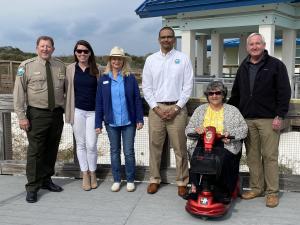 Florida State Park and Foundation leadership at the reopening