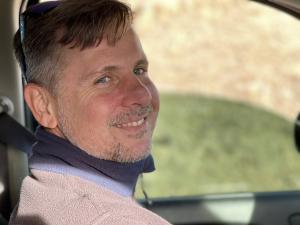 Daniel Milks taking a drive through Custer State Park