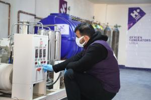 Oxygen generators being installed by Human Appeal in Northern Syria