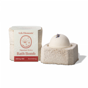 Life Elements Naked CBD Bath Bomb in Mushroom® Packaging