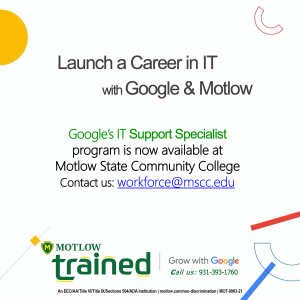 Motlow State Community College is a leader in technology and employee professional development.