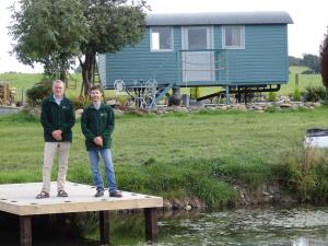 Brook Cottage Shepherd Huts Owners Mark Barrow and Jonathan Gooders