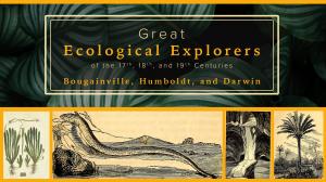 International Map Day 2022 celebrates early ecological explorers: Charles Darwin, Alexander von Humbolt, and Louis Antoine de Bougainville