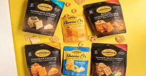 Crunchy Real Cheese Snacks Made with Simple Ingredients