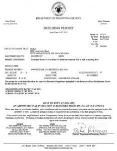 Final Building Permit Approval from County