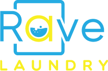 The logo of Rave Laundry.