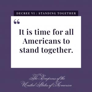 It is time for all Americans to stand together.