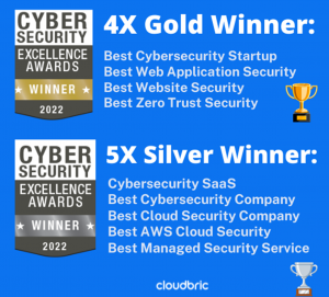 Cloudbric Cybersecurity Excellence Awards - Gold & Silver