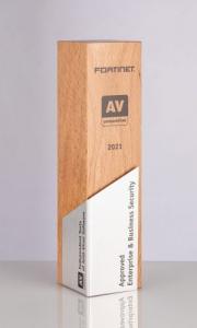 Fortinet Approved Enterprise and Business Security Trophy 2021