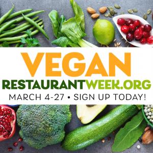 Vegan Restaurant Week Flyer