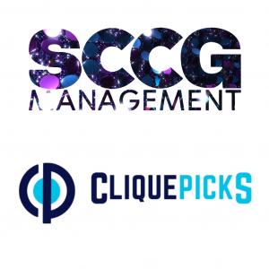 SCCG Management and CliquePicks Logos