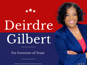 Deirdre Gilbert, Vote for Texas Governor