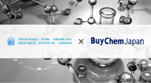 This image shows the corporate logos of Mitsukawa and of BuyChemJapan. The Japanese chemical manufacturer Mitsukawa has joined BuyChemJapan, an online marketplace specialised in B2B transactions for the export of Japanese chemicals.