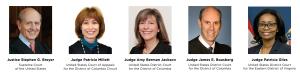 Supreme Court Justice Stephen G. Breyer Presides over a Bench Including Judge Patricia Millett, Judge Amy Berman Jackson, Judge James E. Boasberg, and Judge Patricia Tolliver Giles