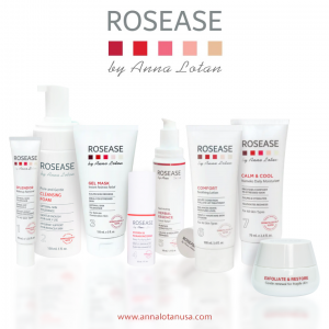 The New Rosease Toolkit from Anna Lotan Pro for facial skin with excessive redness