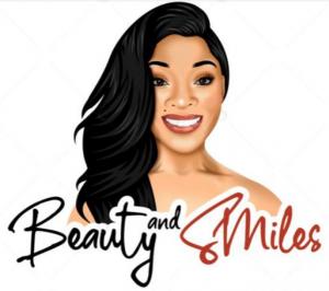 Beauty and Smiles Logo of a Beautiful Young Woman Expressing Happiness