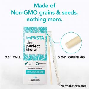 Straws Wrapped in eco Friendly wax paper, for the ultimate premium straw feel.