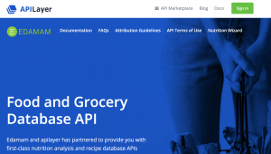 The Food Database API provides nutritio data for over 900,000 foods.