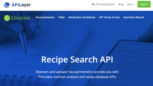 The Recipe Search API allows serching within a database of 5 million recieps on tha basis of nutrients, allergens, ingredinets, diets, dish type, meal type, and cuisine.