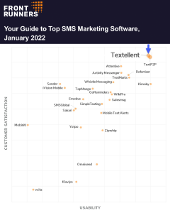 Textellent chosen for top spot in Gartner Software Advice Front Runners Chart for SMS Marketing January 2022