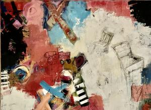 Acrylic Mixed Media Work of Art by Kate Ashton