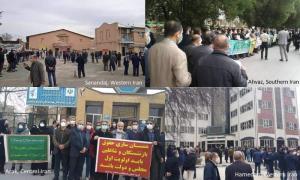  Several teachers were beaten and arrested in Karaj. In Rasht, protesters were taken inside the Education Department and others were prevented from joining them.
