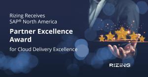 Rizing received the 2022 SAP Award for Partner Excellence in Cloud Delivery