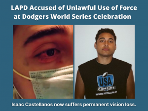 Isaac Castellanos, plaintiff suing the LAPD