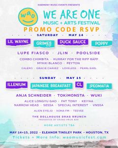 use the The WAO music festival promo code "RSVP"