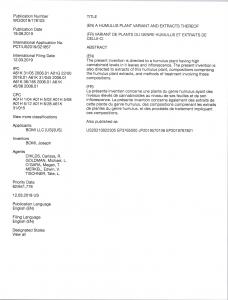 WIPO Patent# WO/2019/178103