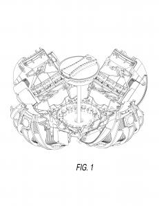 Black and white patent line drawing