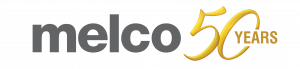 Melco 50th anniversary logo