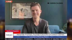 Alexander Frantzen, Founder/CEO/CFO of Carbon Calories, joins other leaders, trailblazers, and thought leaders interviewed for the popular DotCom Magazine Show