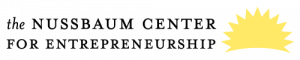 The Nussbaum Center for Entrepreneurship sun logo with text