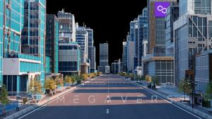 This is a live view of what the player will see when navigating through MATIC Island on Megaverse.