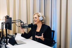 Erin Joy talks in studio with powerful women, having powerful conversations.