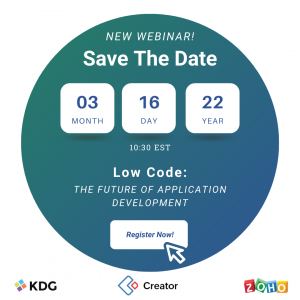 Low Code: The Future of Application Development, March 16