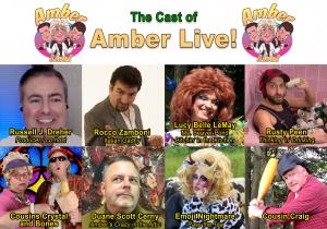 Photos of the cast and crew of Amber Live! Includes Emoji Nightmare, Duane Scott Cerny, Russell Dreher, Rocco Zamboni, and Rusty Peen