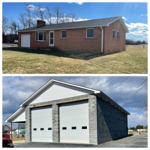  3 BR/1.5 BA brick ranch/rambler style home on 1.06 +/- acres with a 32'x60' detached shop/garage, in-ground pool and potential home based business location near I-81, I-66, and Winchester, VA