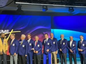 Picture of award winners on stage