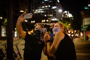 Art Heist participants gather for a photo during live event.