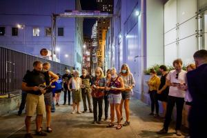 Art Heist participants gather prior to event.